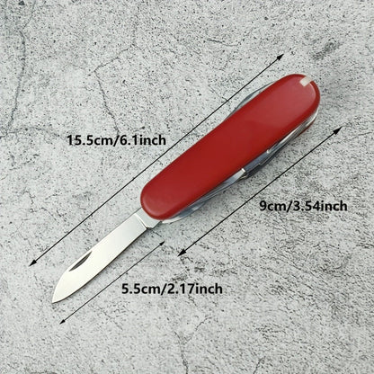 Multitool Pocket Knife 17-in-1, Includes Screwdriver, Pliers, Scissors, Bottle Opener & More, Portable Multi-Tool for Camping
