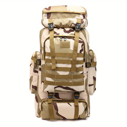 Tall Flap-Top Tactical Rucksack with Lower Utility Pouch and Eleven Color or Camouflage Options