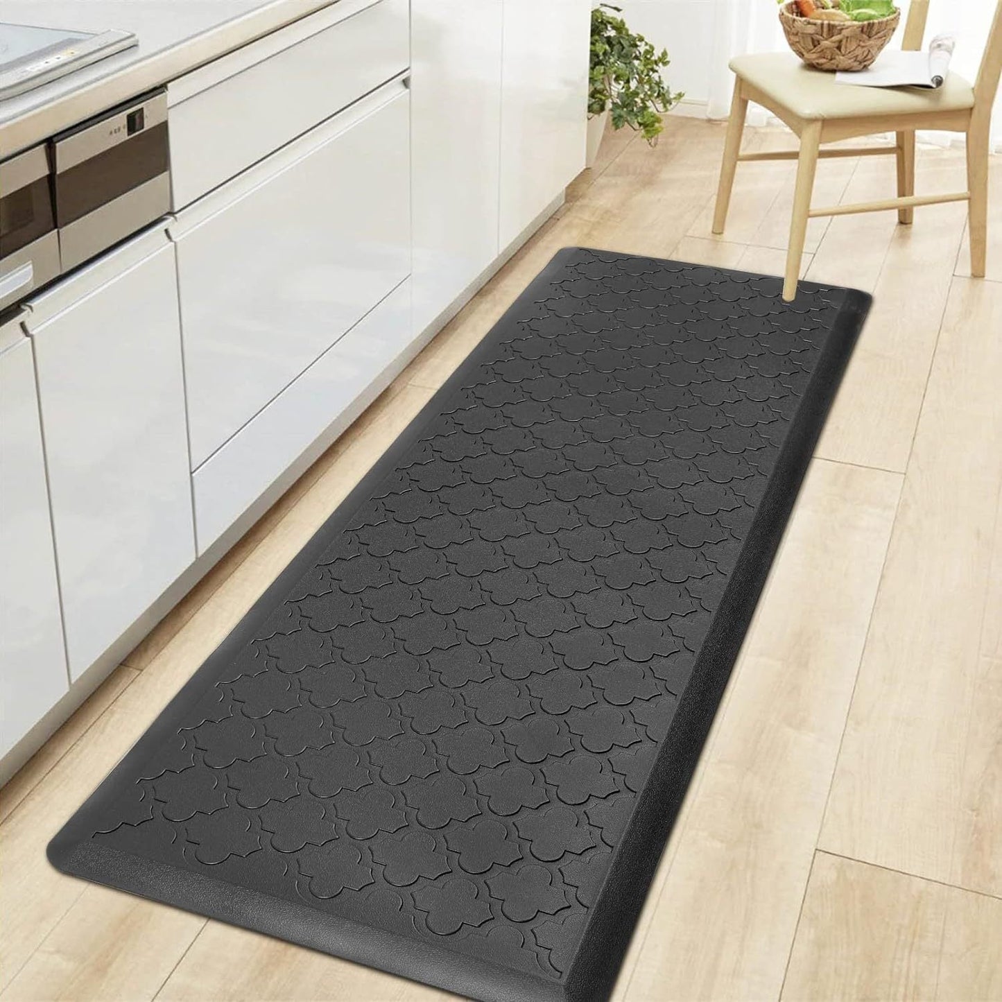 Kitchen Mat, Cushioned Single Standing Mat in Four Colors and 17.3x28, 17.3x48 or 20x60-Inch Sizes