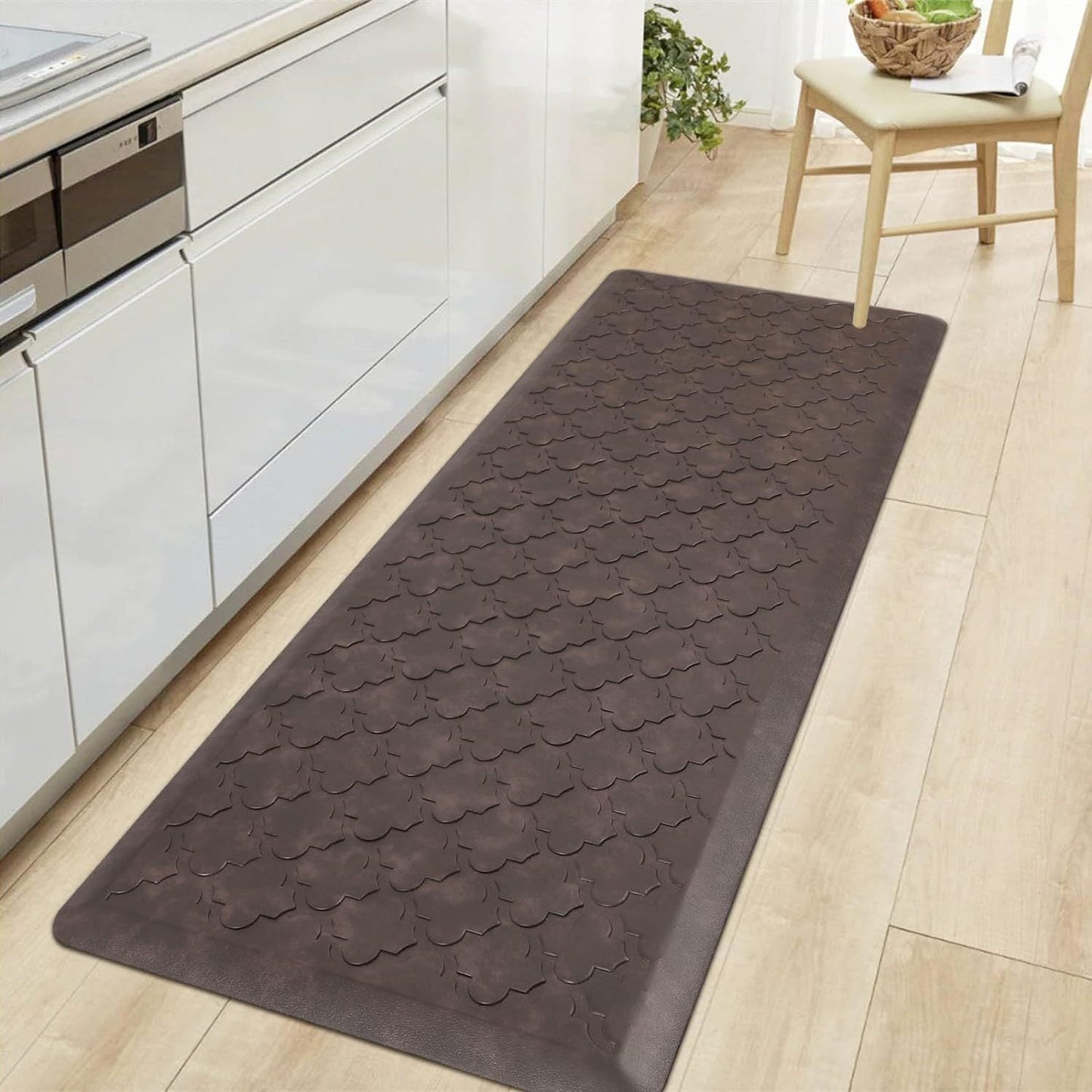 Kitchen Mat, Cushioned Single Standing Mat in Four Colors and 17.3x28, 17.3x48 or 20x60-Inch Sizes