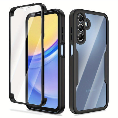 Samsung Galaxy A-Series Rugged Case with Built-In Screen Protector – Full Body Shockproof Phone Cover for Galaxy A15 A16 A17 A36 A37 A56 A57