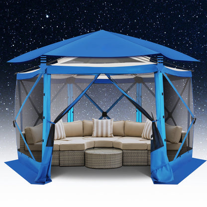 Pop-Up Canopy Tent 15ft Mosquito Net Screen House UV50+ for Garden, Yard and Pest Management