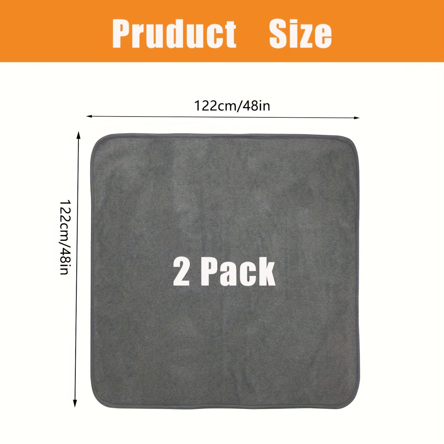 Washable Dog Pee Pads Reusable 2-Pack – Non-Slip 4-Layer Fast Absorbent Puppy Mat for Housebreaking, Whelping, Crate & Incontinence