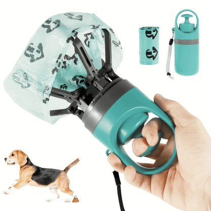 Dog Poop Picker 3-Pack EVA Portable Scoop & Dispenser with Drawstring Bag – Lightweight Sanitary Outdoor Pet Waste Removal Tool No Battery