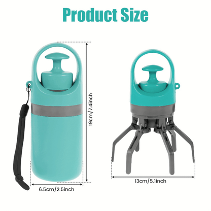 Dog Poop Picker 3-Pack EVA Portable Scoop & Dispenser with Drawstring Bag – Lightweight Sanitary Outdoor Pet Waste Removal Tool No Battery