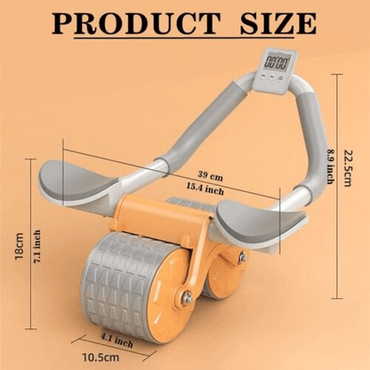 Ab Wheel Roller for Core Strength Training, Non-Slip Abdominal Exercise Wheel with Knee Pad for Home Gym, Effective Ab Roller for Men