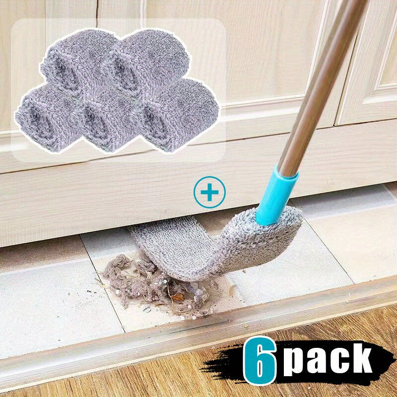 Dust Removal Brush Set of 6 with 5 Interchangeable Heads Washable Under Bed Furniture Sofa Floor Cleaning Brush Kit Soft Durable Extendable