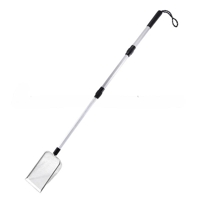Stainless Steel Beach Sand Sifter with Retractable Telescopic Handle – Portable Sand Sieve for Treasure Hunting