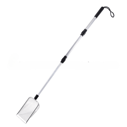 Stainless Steel Beach Sand Sifter with Retractable Telescopic Handle – Portable Sand Sieve for Treasure Hunting