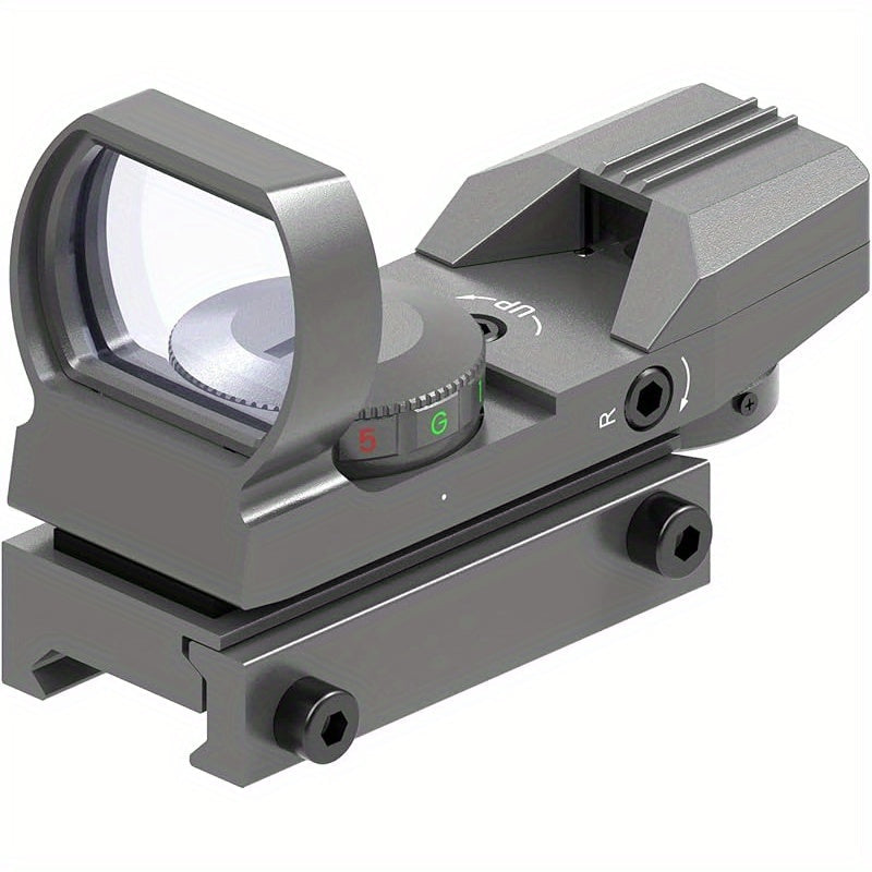 Red Green Dot Sight 33mm with 4 Reticle Modes – Dual Illuminated Rifle Scope, 1x Magnification, 1 MOA Adjustment