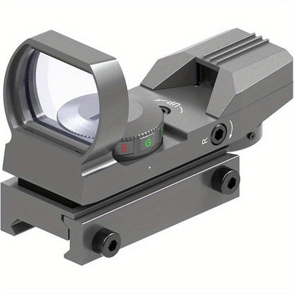 Red Green Dot Sight 33mm with 4 Reticle Modes – Dual Illuminated Rifle Scope, 1x Magnification, 1 MOA Adjustment