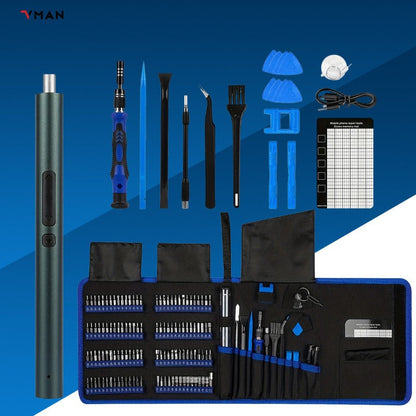 142-in-1 Electric Precision Screwdriver Tool Kit, Rechargeable Cordless Electric Screwdriver with 120 Bits & 22 Tools