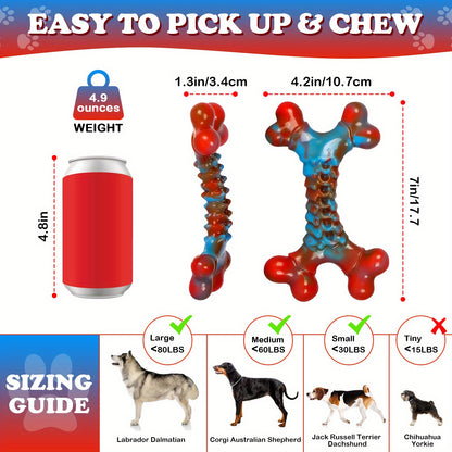 Indestructible Nylon Dog Chew Toy for Aggressive Chewers – Tough Durable Dog Teething Toys for Large Breed Dogs, Keeps Dogs Busy
