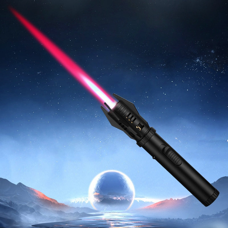 Windproof Turbo Torch Lighter 360 Degree Ignition Metal Jet Flame Lighter with Safety Lock for Grilling, Camping and Outdoor Meals