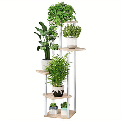 Plant Stand Indoor Multi Tier Corner Metal Flower Stand Tall Plant Shelf for Living Room Bedroom Patio for Garden, Patio and Yard Use