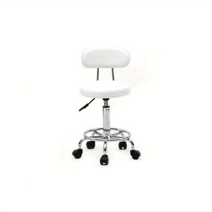 Adjustable Height Bar Stool with Backrest & 360° Swivel – Modern Counter Stool Rotating Chair for Kitchen