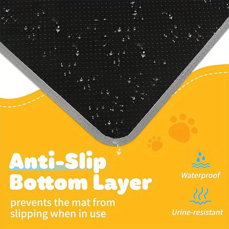 Cat Litter Trapper Mat Honeycomb Double Layer – Non-Slip Waterproof Machine Washable Litter Mat, Soft on Paws, Controls Tracking