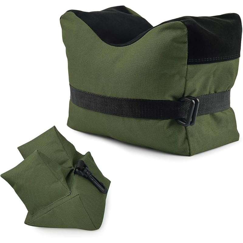 Shooting Rest Sandbag Bags Front & Rear Support Stand Holders for Rifle Gun Shotgun Bench Rest Target Sports Hunting Photography Unfilled