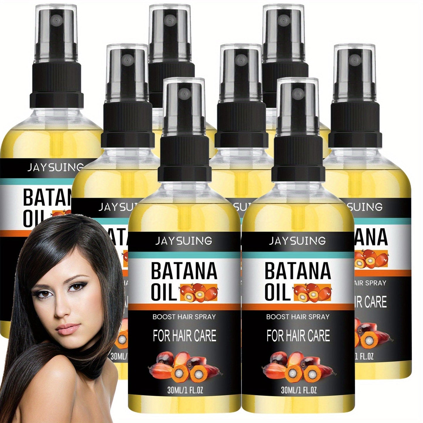 Batana Oil Hair Care Spray 8 Pack Travel Size Scalp Essential Oil Moisturizes Smooths Detangles All Hair Types 30ml Each TSA Approved Gift