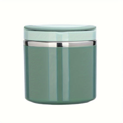 Stainless Steel Lunch Box 630ml Leakproof Stackable Thermal Bento Box with Handle 304 Steel Heat Cold Insulation Container for School Office