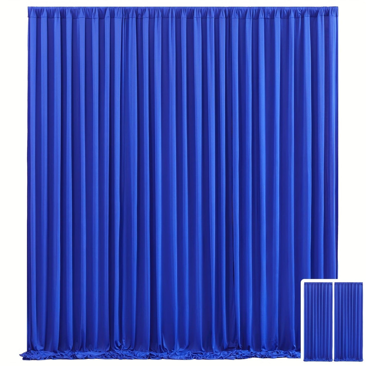 Party Backdrop Curtains 2pcs 59x118 Inch with Poles Wrinkle-Resistant Non-Transparent Fabric for an Everyday Personal Care Routine