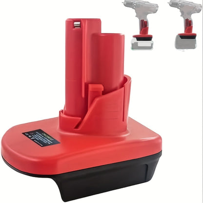 Battery Adapter Converter for Dewalt 20V & 18V Red Tools Li-ion Battery to 12V Power Tool Replacement