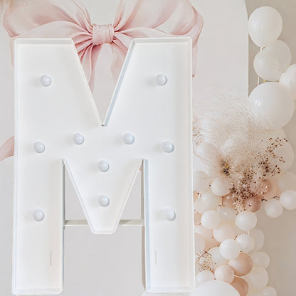 Marquee Letter Lights 3ft LED Light Up Letters for Weddings, Proposals & Celebrations – Cool White Lighted KT Board DIY Display Frame