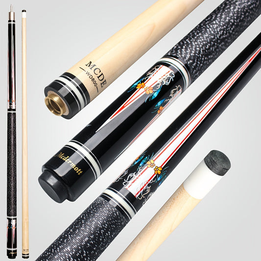 58-Inch Canadian Maple Pool Cue with 12.5mm Tip, Quick-Release Joint and Five Z-Series Graphics