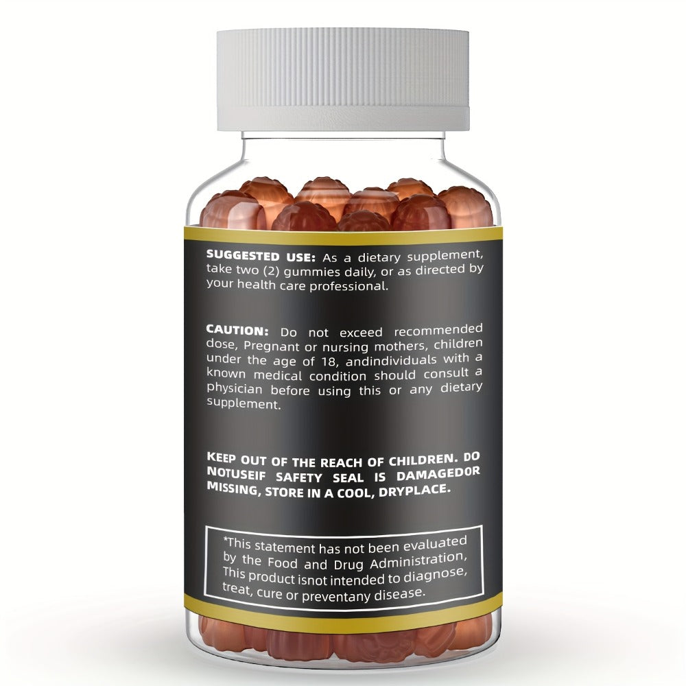 Sea Moss Gummies with Black Seed Oil, Ashwagandha, Shilajit, Elderberry, Chlorophyll, Turmeric & Bladderwrack