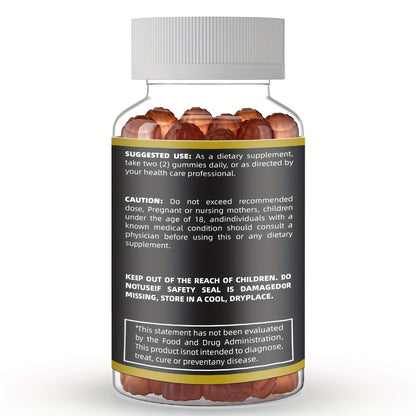 Sea Moss Gummies with Black Seed Oil, Ashwagandha, Shilajit, Elderberry, Chlorophyll, Turmeric & Bladderwrack