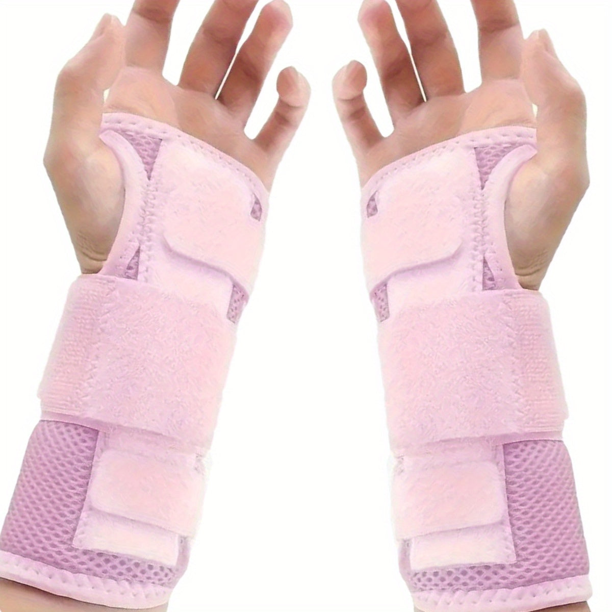 Carpal Tunnel Wrist Brace 2-Pack – Left & Right Hand Adjustable Compression Night Support Splint | One Size Fits All Wrist Stabilizer