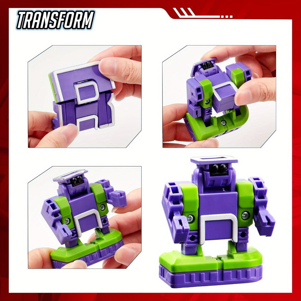 Alphabet Robot Toys for Kids Alphabots ABC Learning Letter Transform Robots, STEM Educational Toy for Boys & Girls Ages 3-8