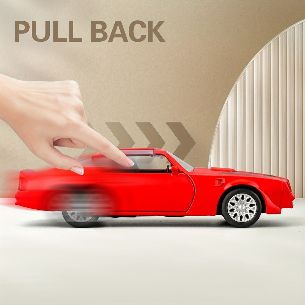 1:36 Scale Pontiac Firebird Die-Cast Toy Car with Opening Doors & Pull-Back with the Listed Color, Size or Set Options for Everyday Use