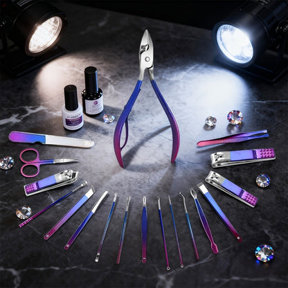 Manicure Set 9 18 30 60pcs Professional Nail Clipper Pedicure Kit Portable Travel Grooming Tools – Cuticle Trimmer Nail File Nail Care Gift