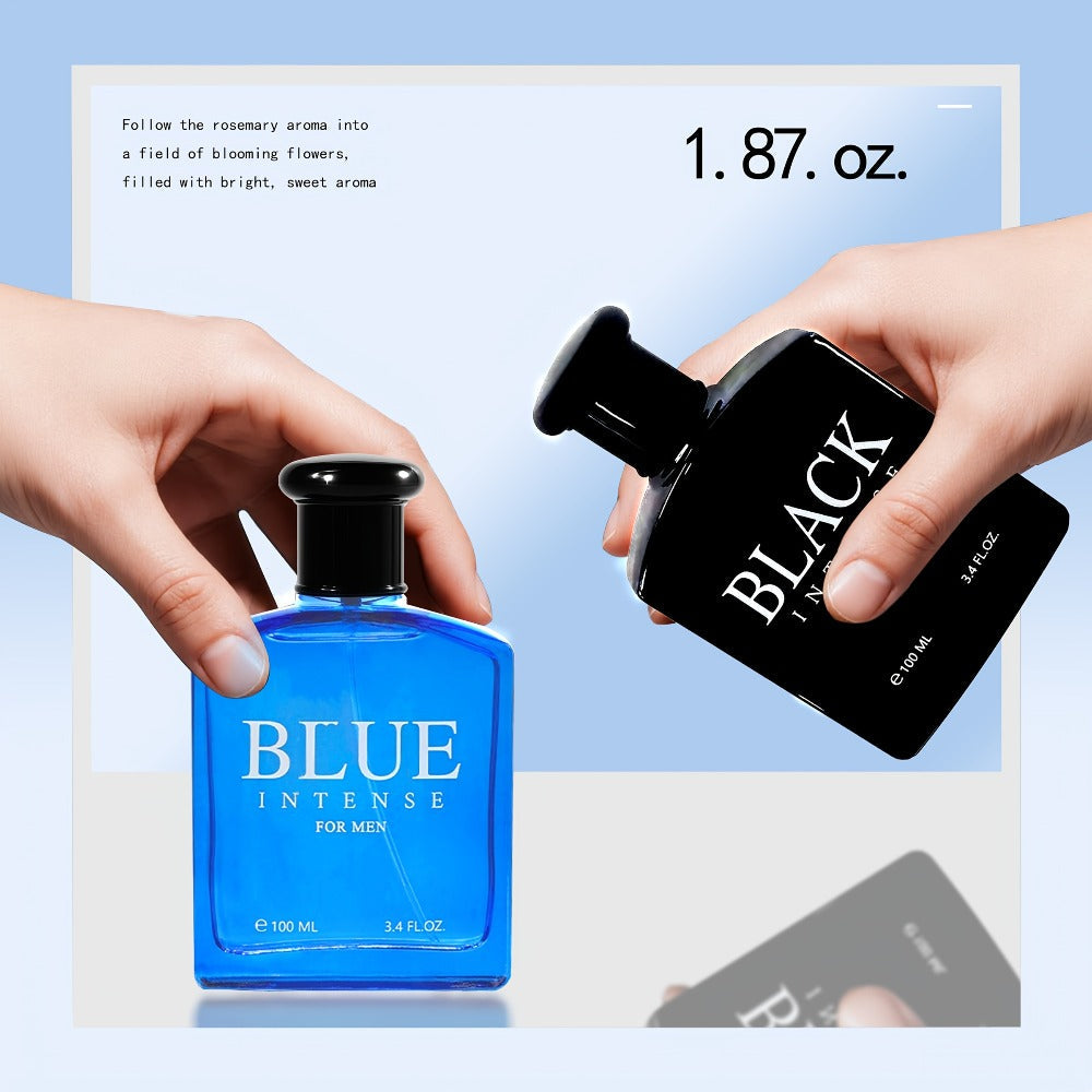 Men's Eau de Toilette Spray - Blue Woody Masculine Fragrance EDT Cologne for Men Daily Use Dates Parties Holiday Gift
