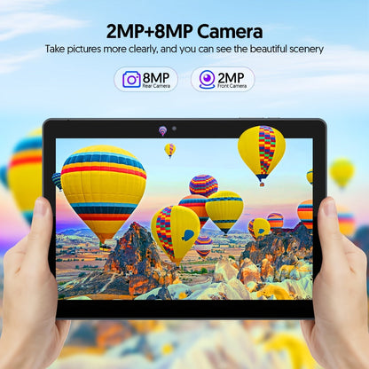 Android Tablet 10-Inch 2-in-1 with 1280x800 IPS Display, 64GB Internal Storage and Keyboard Bundle Options