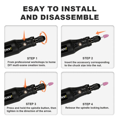 Cordless Rotary Tool Set Rechargeable Engraving Pen for Entryways, Bedrooms and Living Spaces