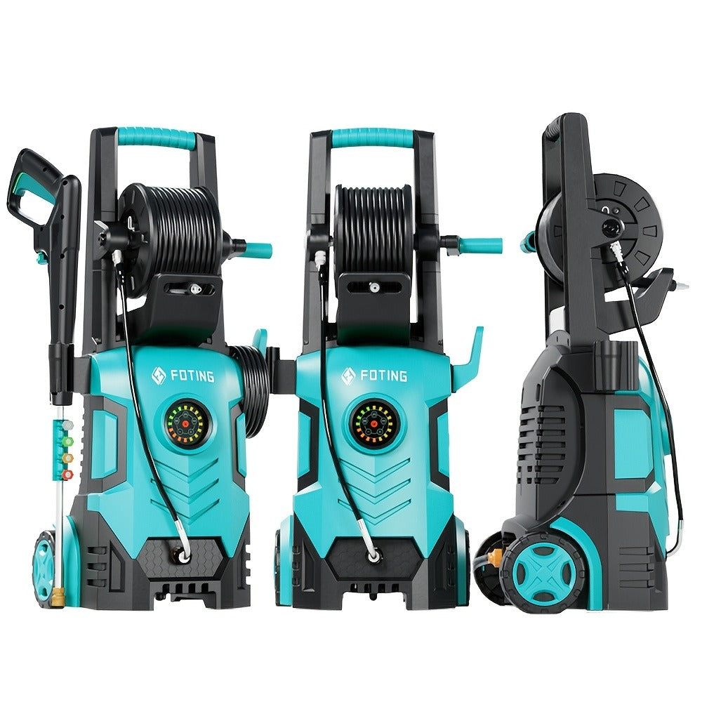 Pressure Washer 5000PSI Electric Power Washer 2.4-3.6GPM Adjustable 8-Level Touch Screen 34" Tall for Garden, Patio and Yard Use