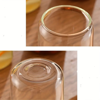 Drinking Glasses Set with Lid and Straw 550ml Oval Glass Cups 4 or 6 Piece, for Home Cooking, Dining and Outdoor Meals