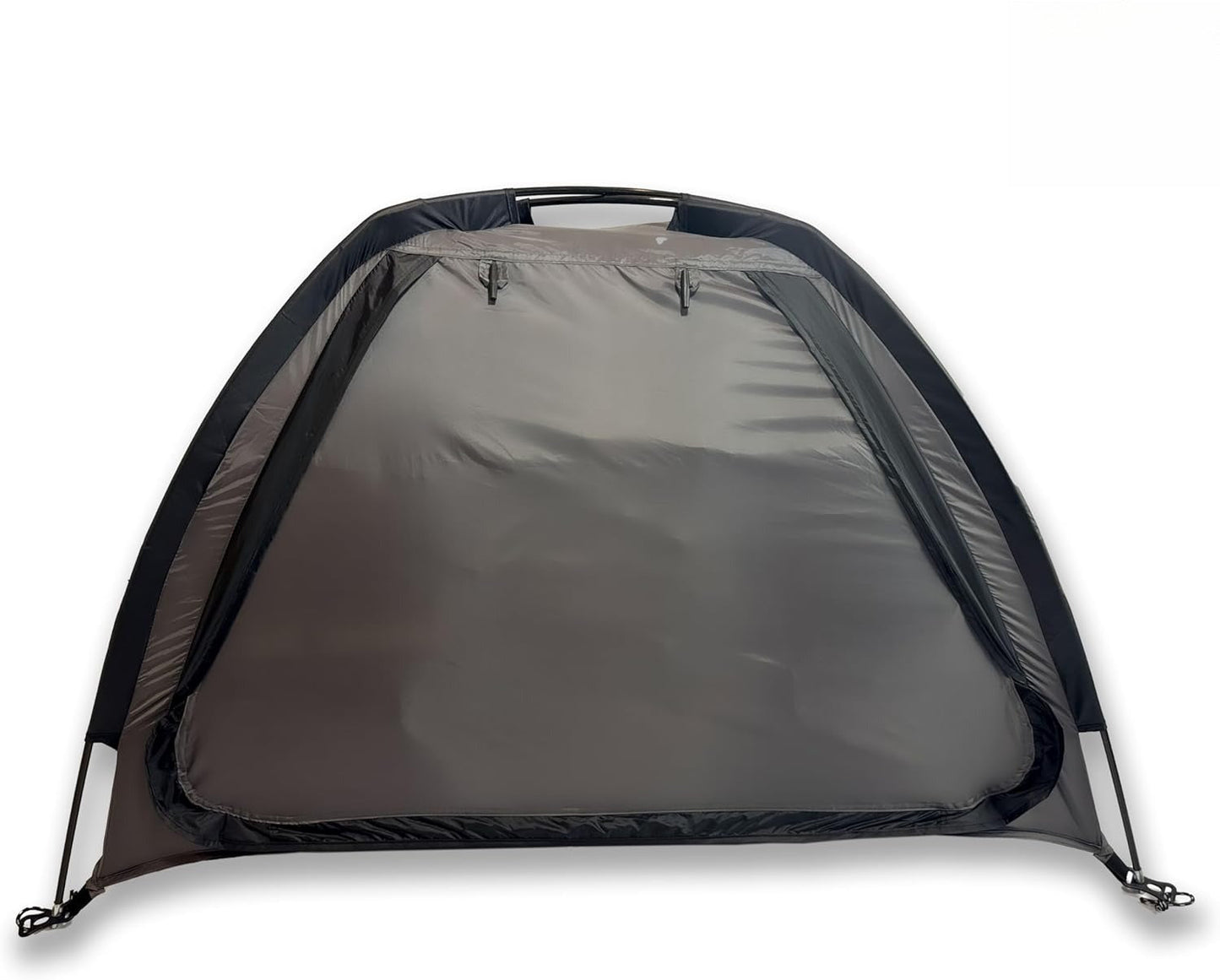 Camping Tent Organizer 9-Shelf with Zippered Flap – Hanging Storage Rack for Shoes, Gear & Dining, Fits Most Tents, Brown & Gray