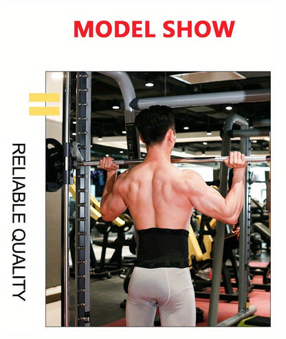 Weightlifting Belt for Men Women – Adjustable Gym Waist Support Belt with Hook-and-Loop Closure, Breathable Polyester Back Brace