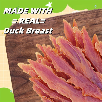 Air-Dried Dog Treats Chicken & Duck Breast Sticks – Single Ingredient Grain Free High Protein Dog Chews, Natural Jerky Snacks for Dogs