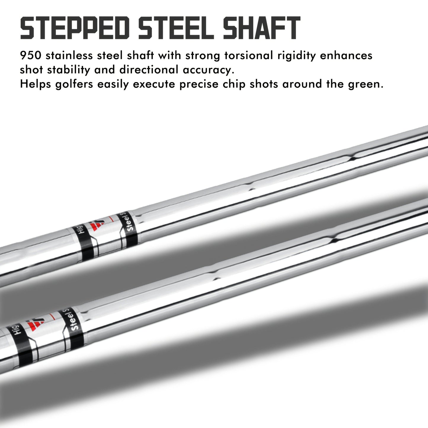 Golf Chipper Club Stainless Steel Head Regular Flex Steel Shaft 35 or 43 Degree Loft Blade Putter for Men Women Short Game Chipping Putting
