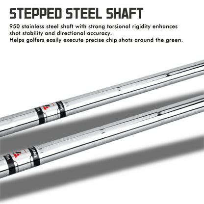 Golf Chipper Club Stainless Steel Head Regular Flex Steel Shaft 35 or 43 Degree Loft Blade Putter for Men Women Short Game Chipping Putting