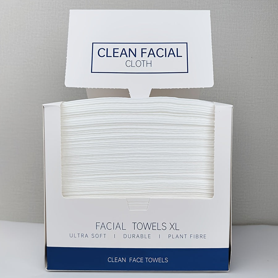 Extra Large Disposable Facial Cleansing Tissues 26×30cm – Thickened Ultra-Soft Cotton Wipes for Face Washing & Makeup Removal