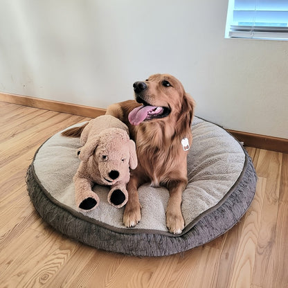 Plush Toy Golden Retriever 21-Inch Lying Puppy with Soft Coat for Large Cuddly Display and Gifting