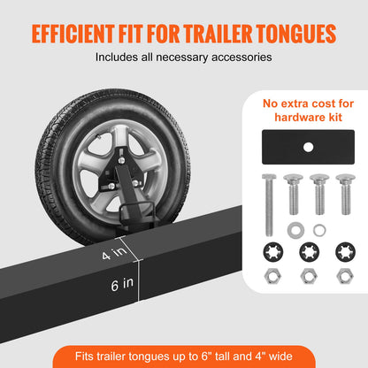 Trailer Spare Tire Carrier Mount 160 lbs Capacity Wrought Iron Black Powder Coat Fits 4 5 6 8 Lug Wheels Multiple Bolt Patterns Marine
