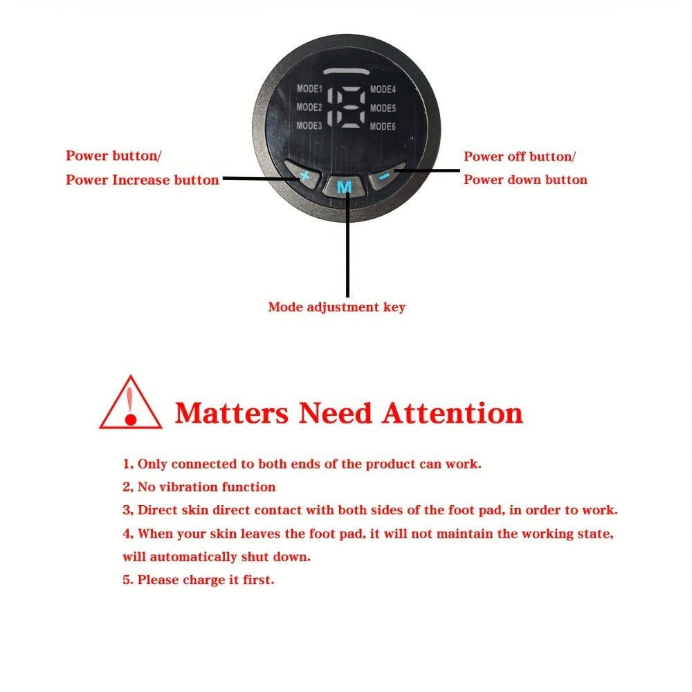 EMS Stimulator Belt, TENS Body Massager for Toning, Pain & Full Body Relaxation, Adjustable Modes