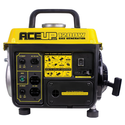 Portable Generator, Gas Powered Camping Home Backup Emergency Power for Garden, Patio and Yard Use