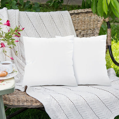 Outdoor Pillow Inserts 4/6 Pack, Soft or Waterproof Throw Pillow Forms for Sofa, Bed & Patio, 12x20-20x20 Inch